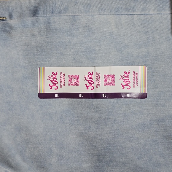 Girls Justice jeggings, New, size 18. - Picture 3 of 5